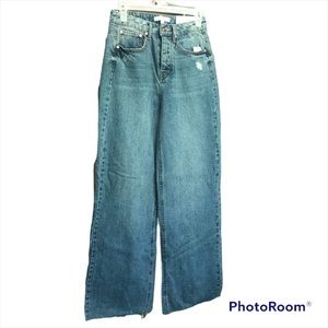 Wide Leg Jeans NWT  “And Now This” Size 29 (fitslikea26) Ripped&Ragged 5 Button